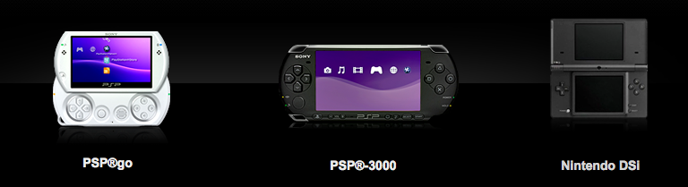 PSPgo, PSP, DS