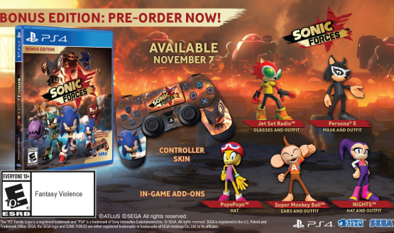 Sonic Forces Release Date Bonus Edition