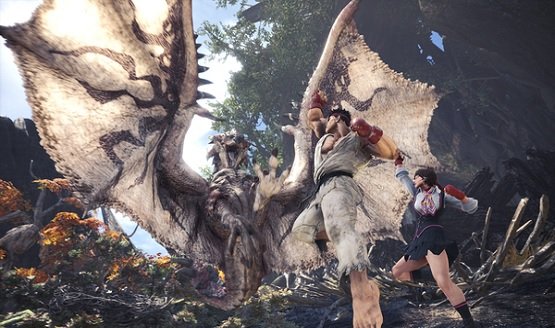 Monster Hunter World Street Fighter