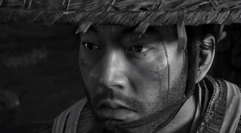 Ghost of Tsushima Gameplay black and white