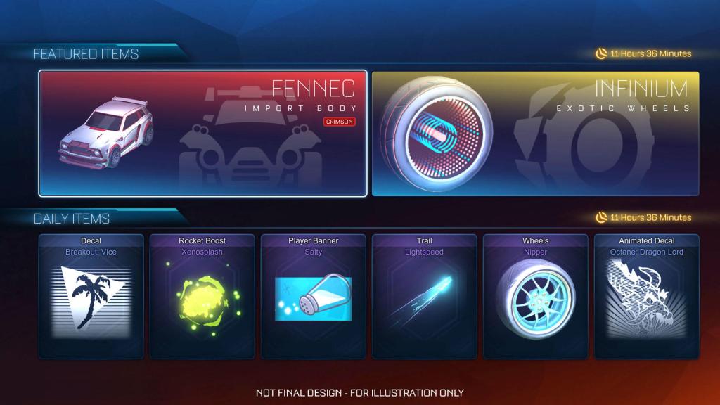 Rocket League Item Shop