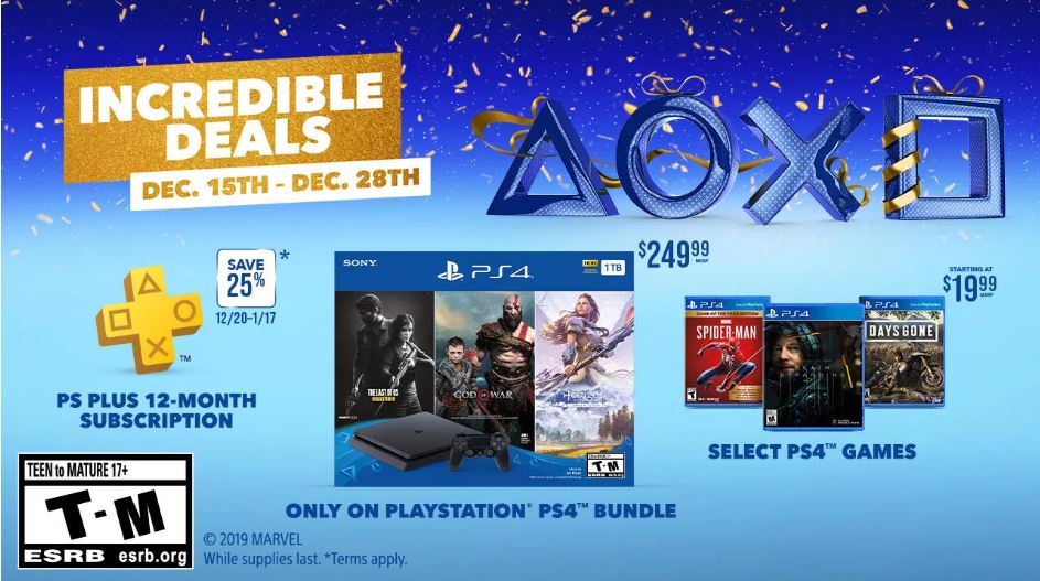 PlayStation Holiday Deals