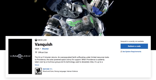 vanquish bayonetta bundle