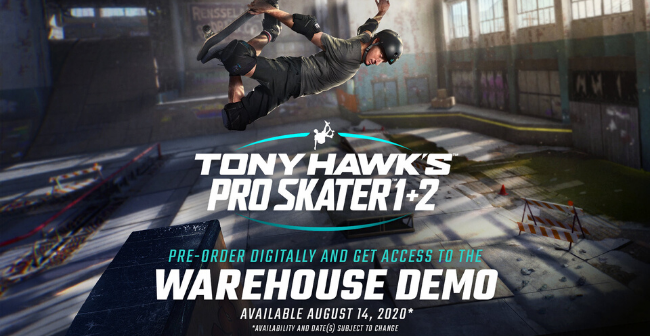 new skaters tony hawk 1 2 demo