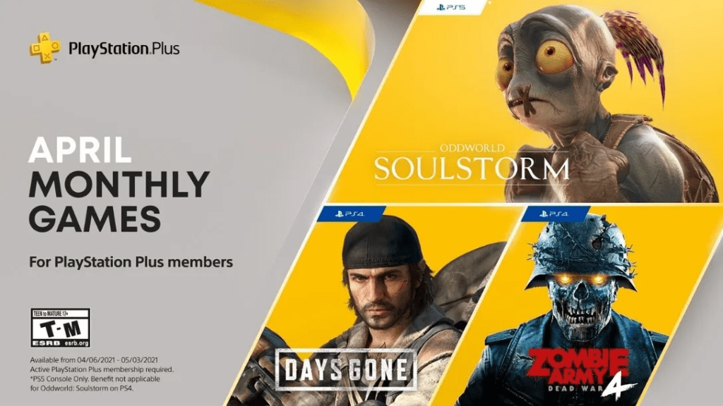 april 2021 ps plus free games