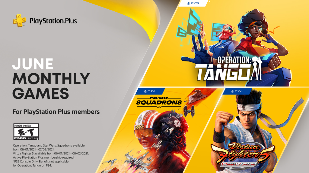 June 2021 PlayStation Plus free games