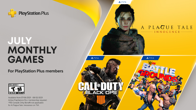 July 2021 PS Plus free games