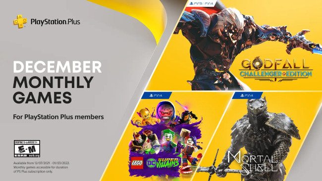 December 2021 PlayStation plus free games