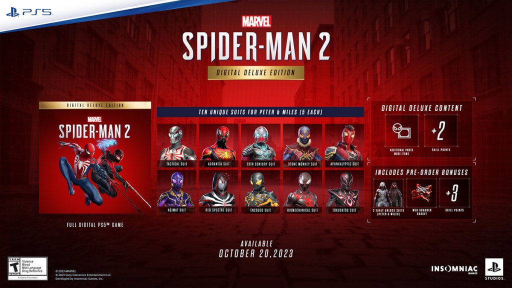 Spider-Man 2 Special Editions and Pre-Order Date Revealed