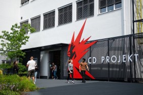 The exterior of the CD Projekt Red studio in Warsaw, Poland.