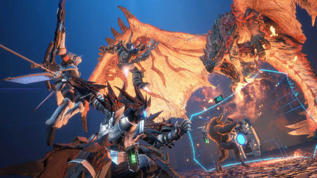 Monster Hunter Exoprimal Crossover Date Set, Boss Fight Detailed