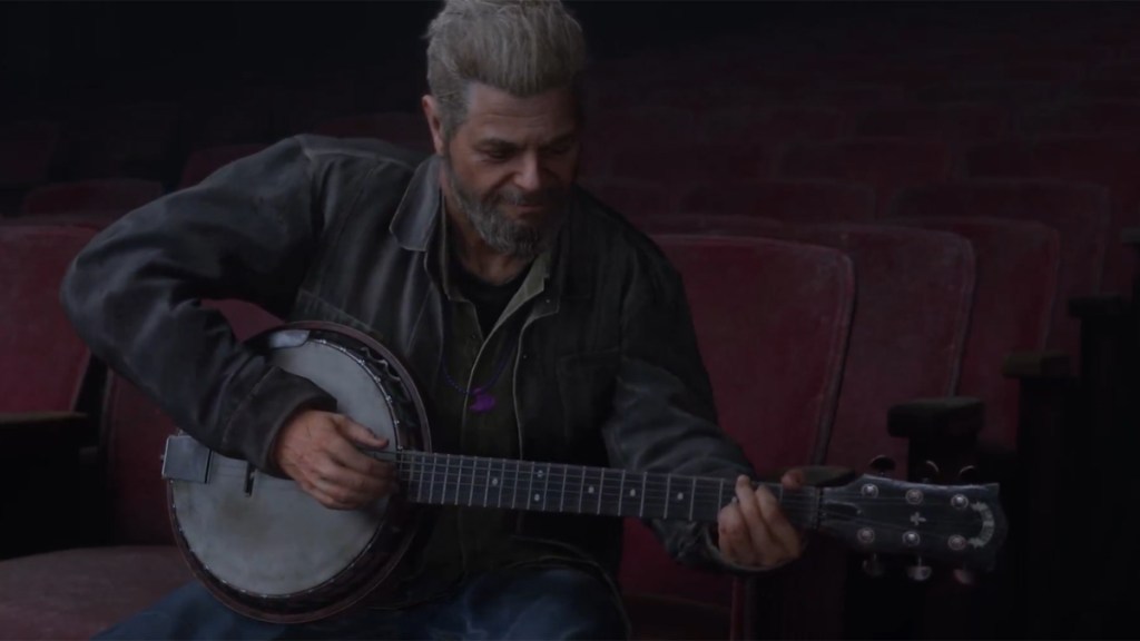 The Last of Us 2 Remaster Gustavo playing the banjo