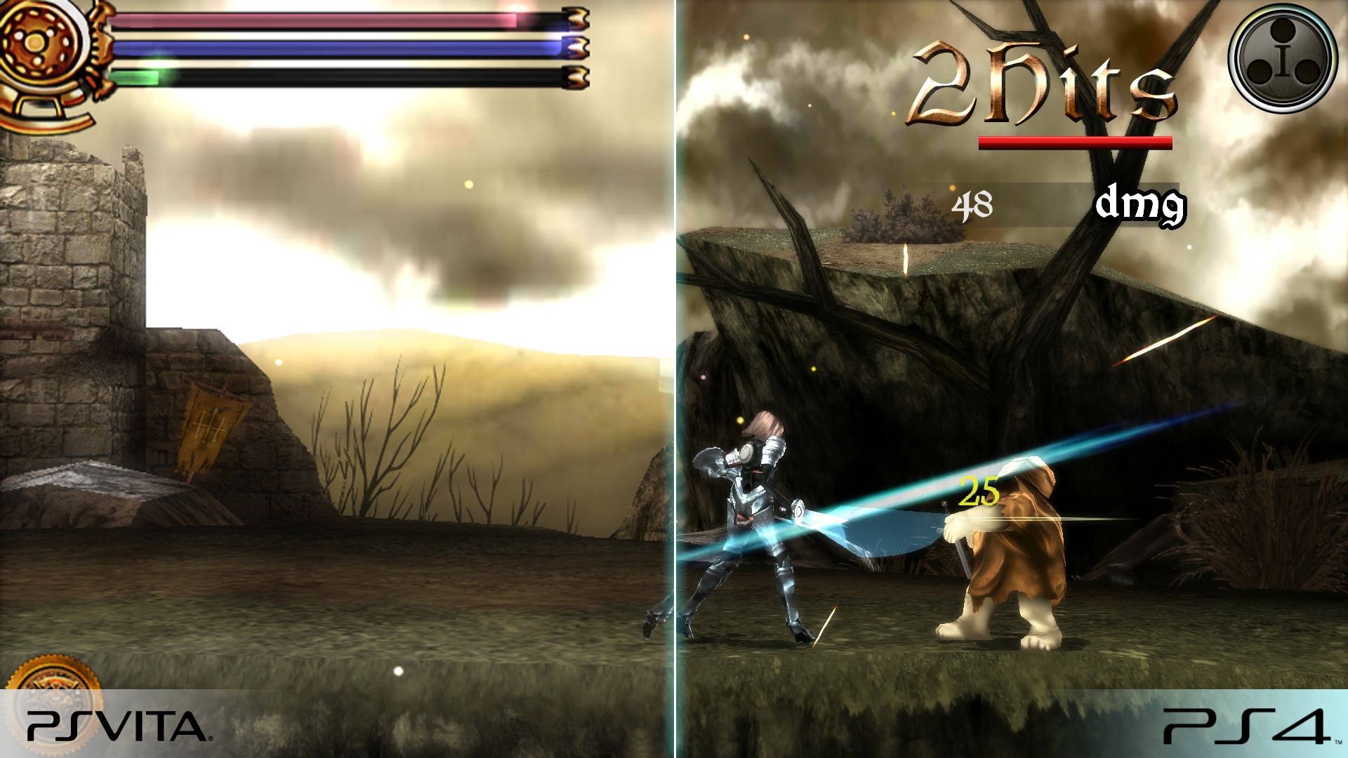 AeternoBlade PS Vita vs PS4