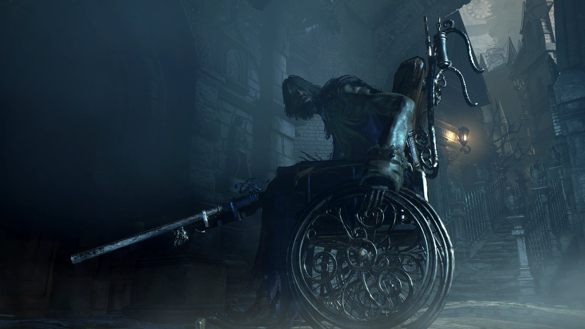 Bloodborne Wheelchair With Gun