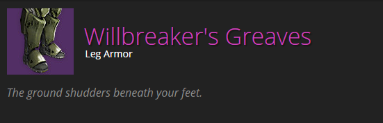 Willbreaker's Greaves