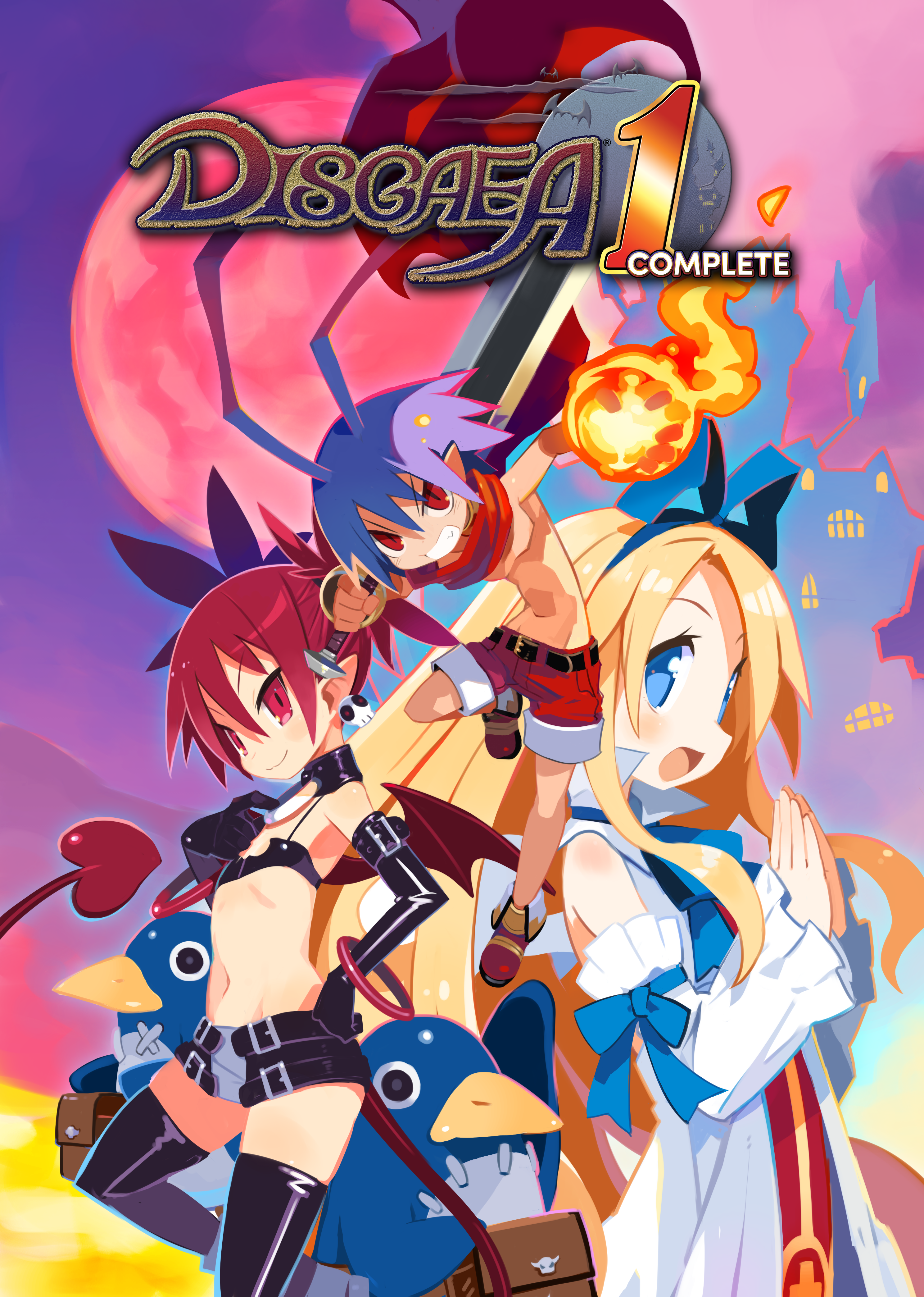 Disgaea 1 Complete Keyart with Logo