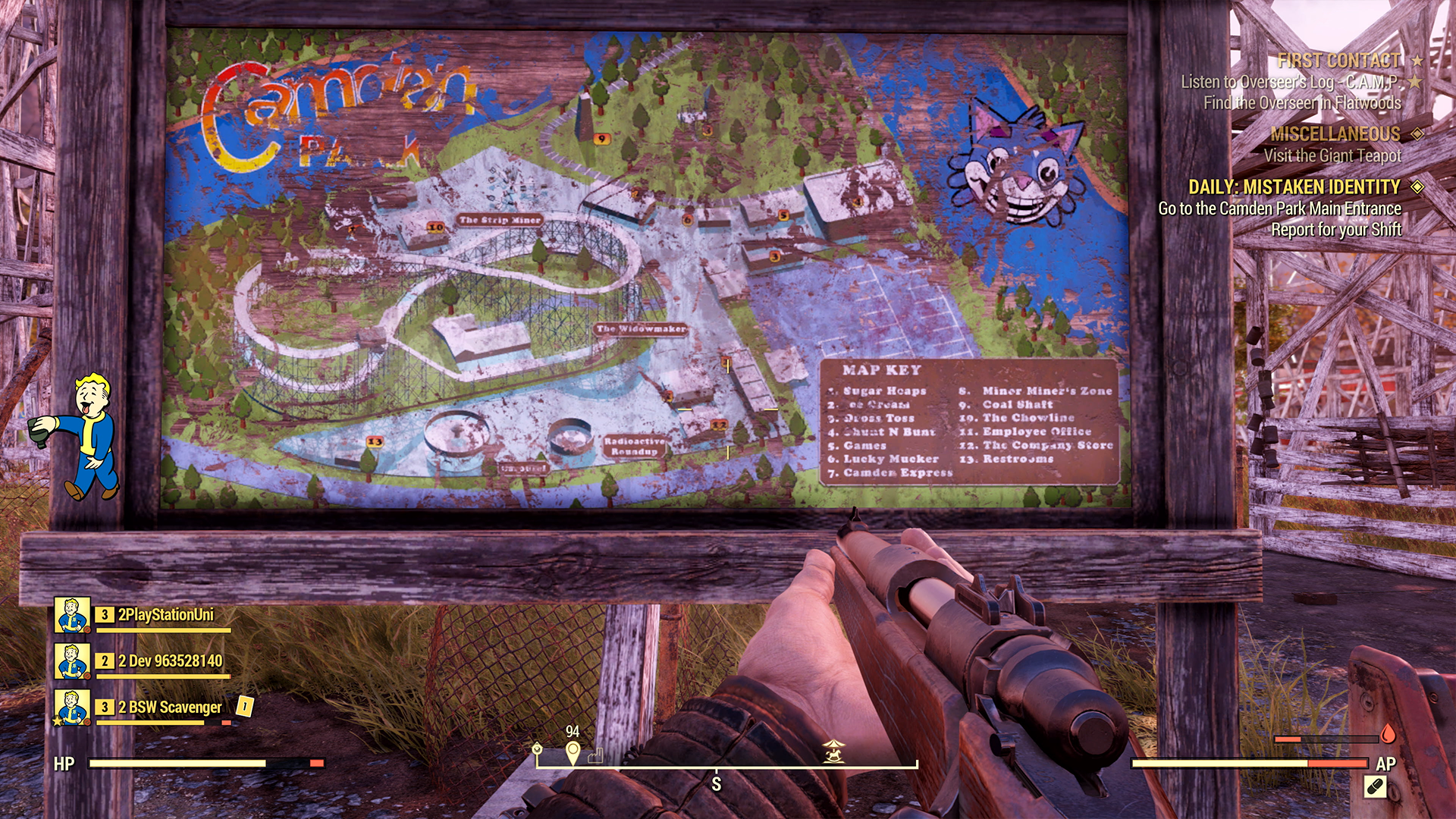 Fallout 76 Camden Park and Beckley, WV