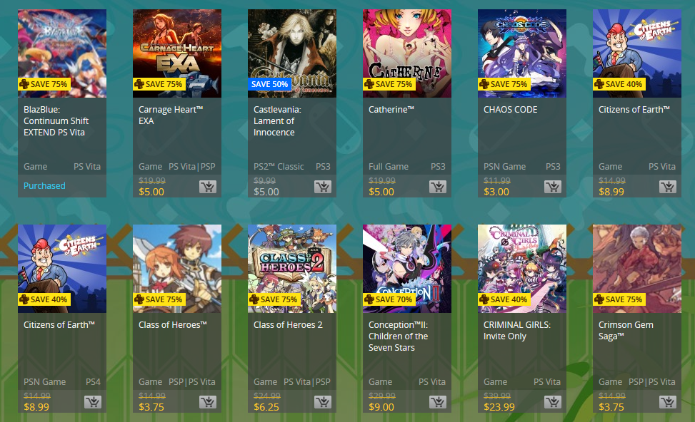 Golden Week PS Plus Prices