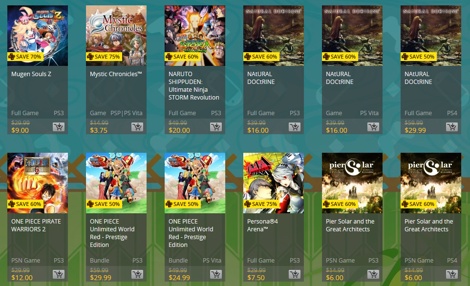 Golden Week PS Plus Prices