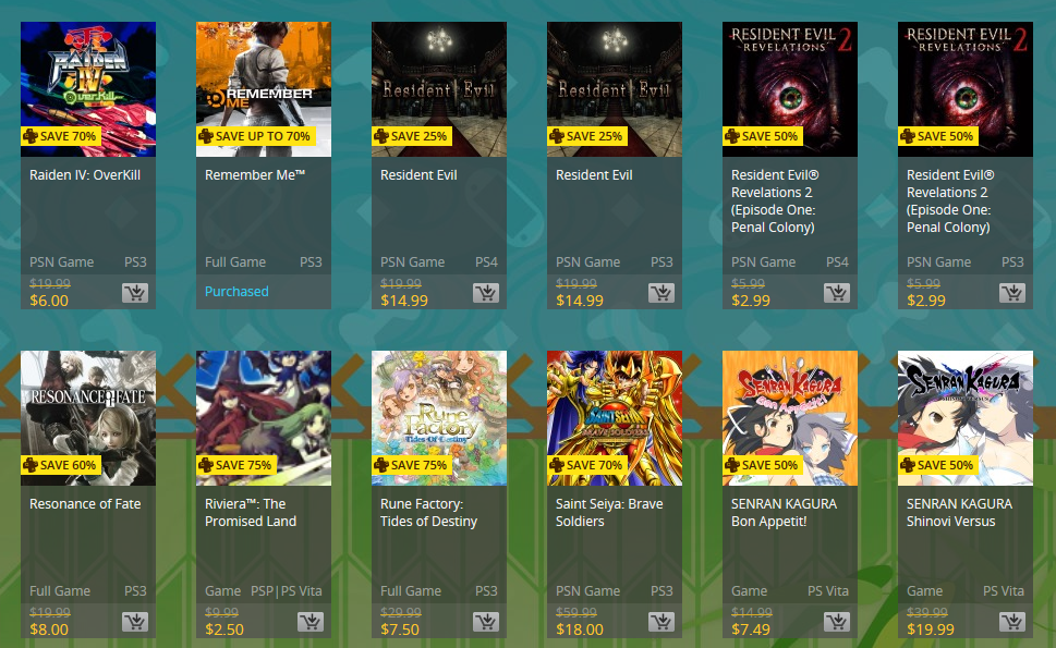 Golden Week PS Plus Prices