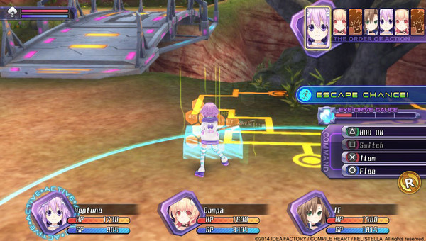 Hyperdimension Neptunia Re;Birth1 Battle