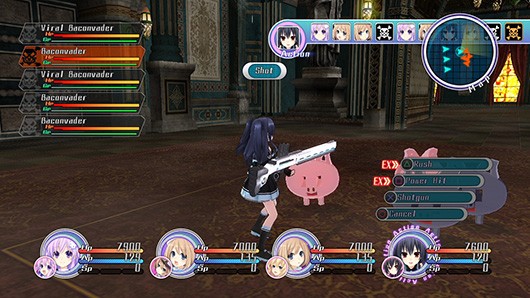 Hyperdimension Neptunia Re;Birth1 Battle