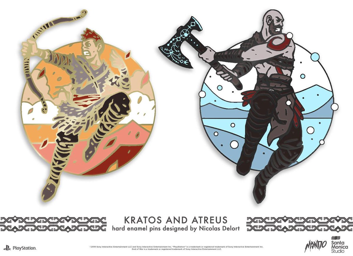 Mondo God of War Pins