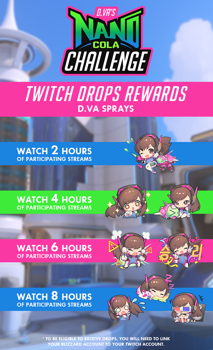 D.Va's Nano Cola Challenge Twitch Drops