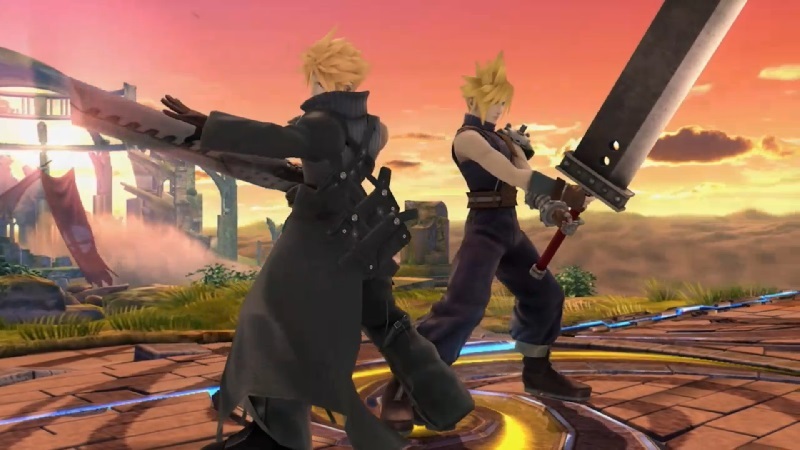 Cloud in Smash Bros.