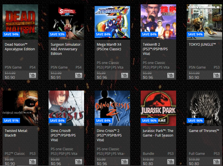 PSN Flash Sale March 2015