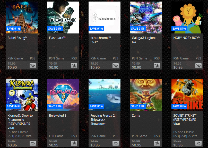 PSN Flash Sale March 2015