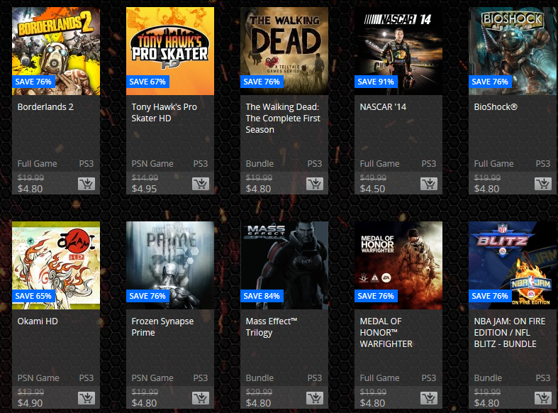 PSN Flash Sale PS3 (1)