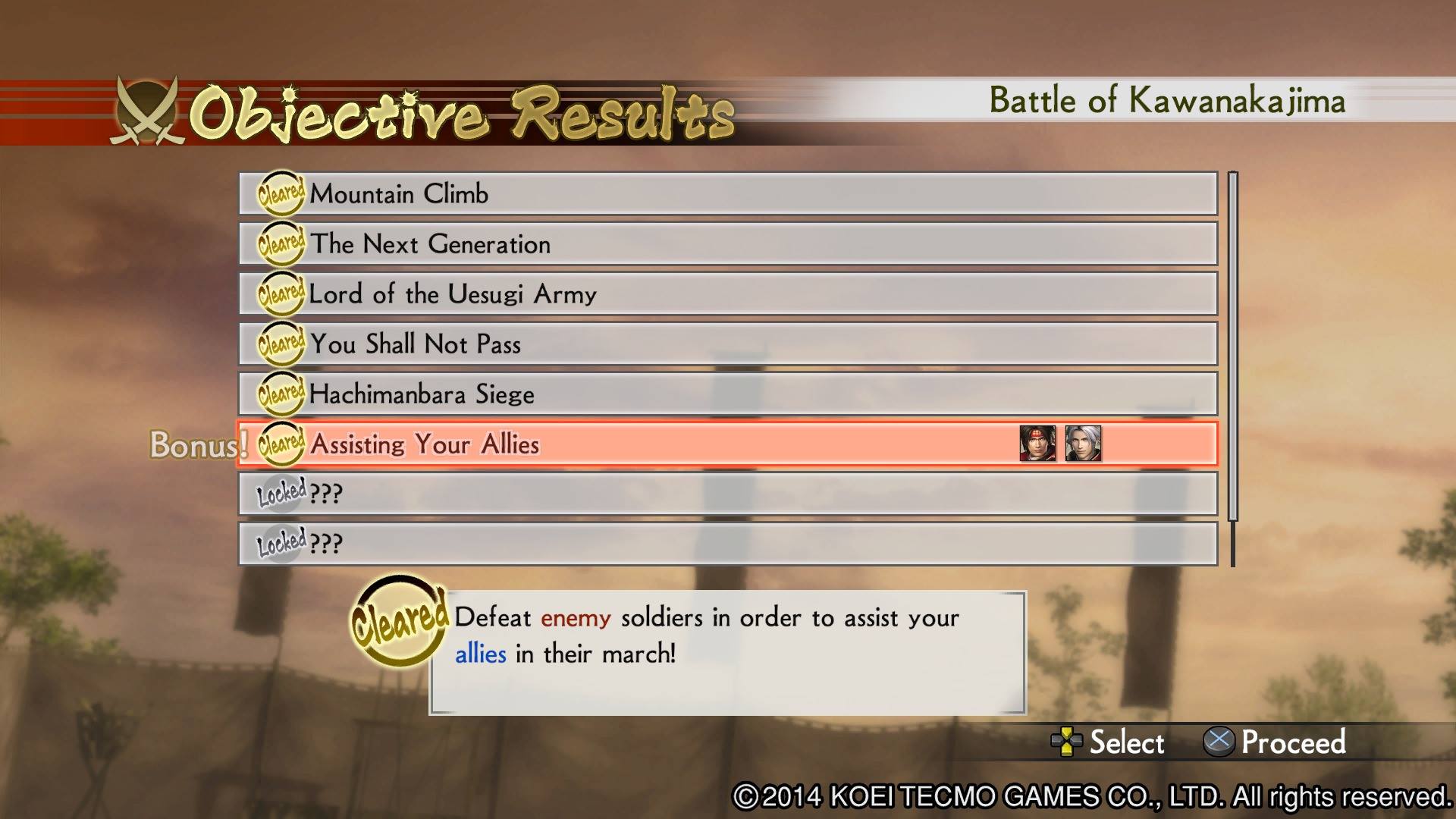 Samurai Warriors 4 After Battle Report