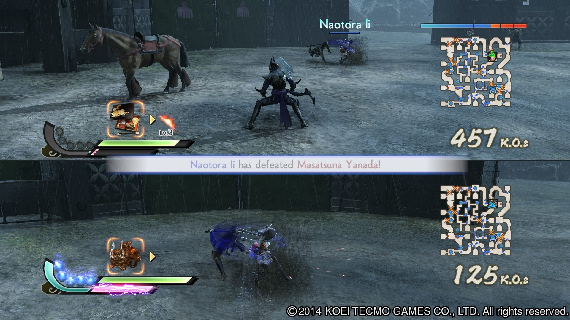 Samurai Warriors 4 Splitscreen 3