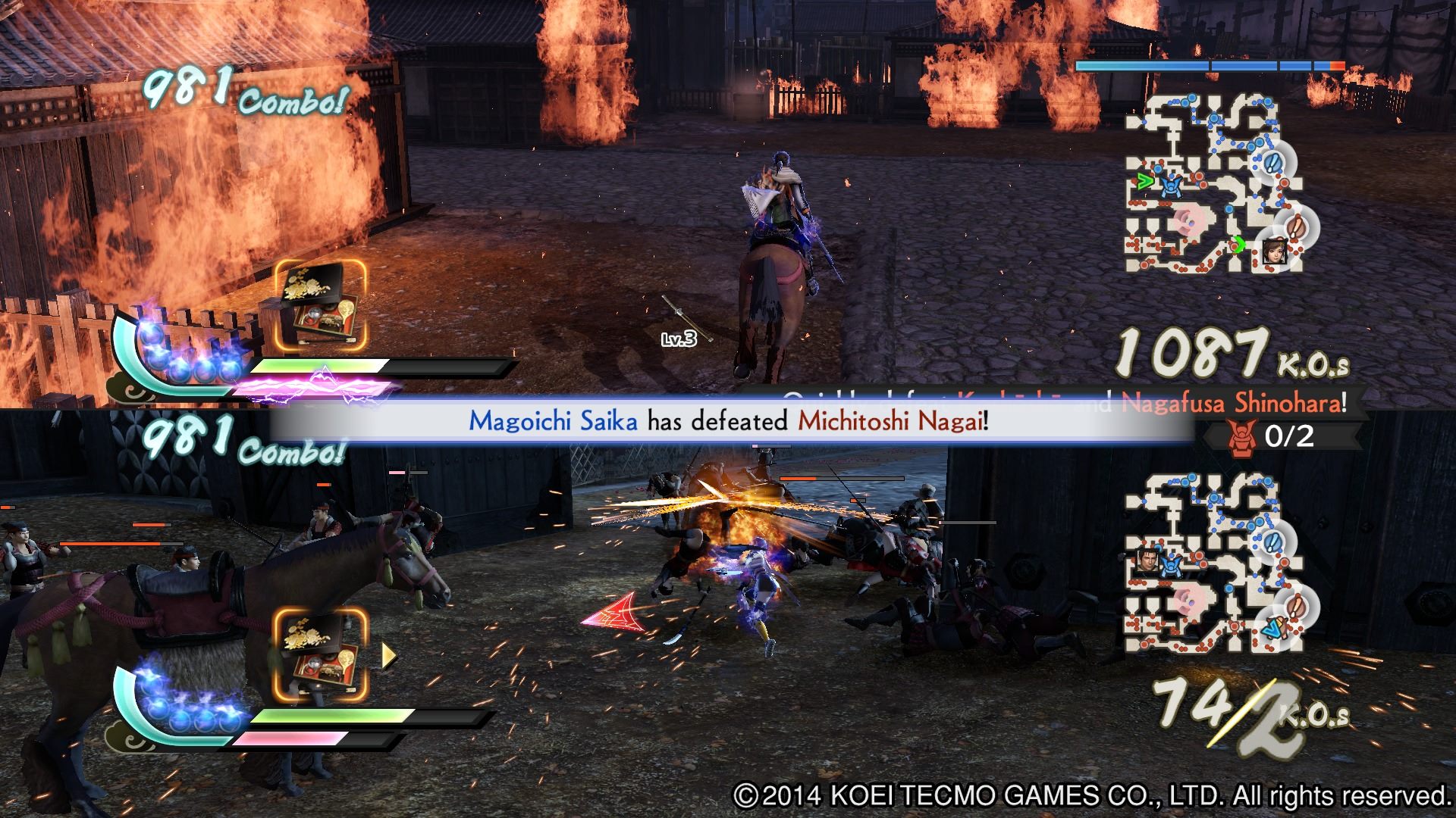 Samurai Warriors 4 Splitscreen 6