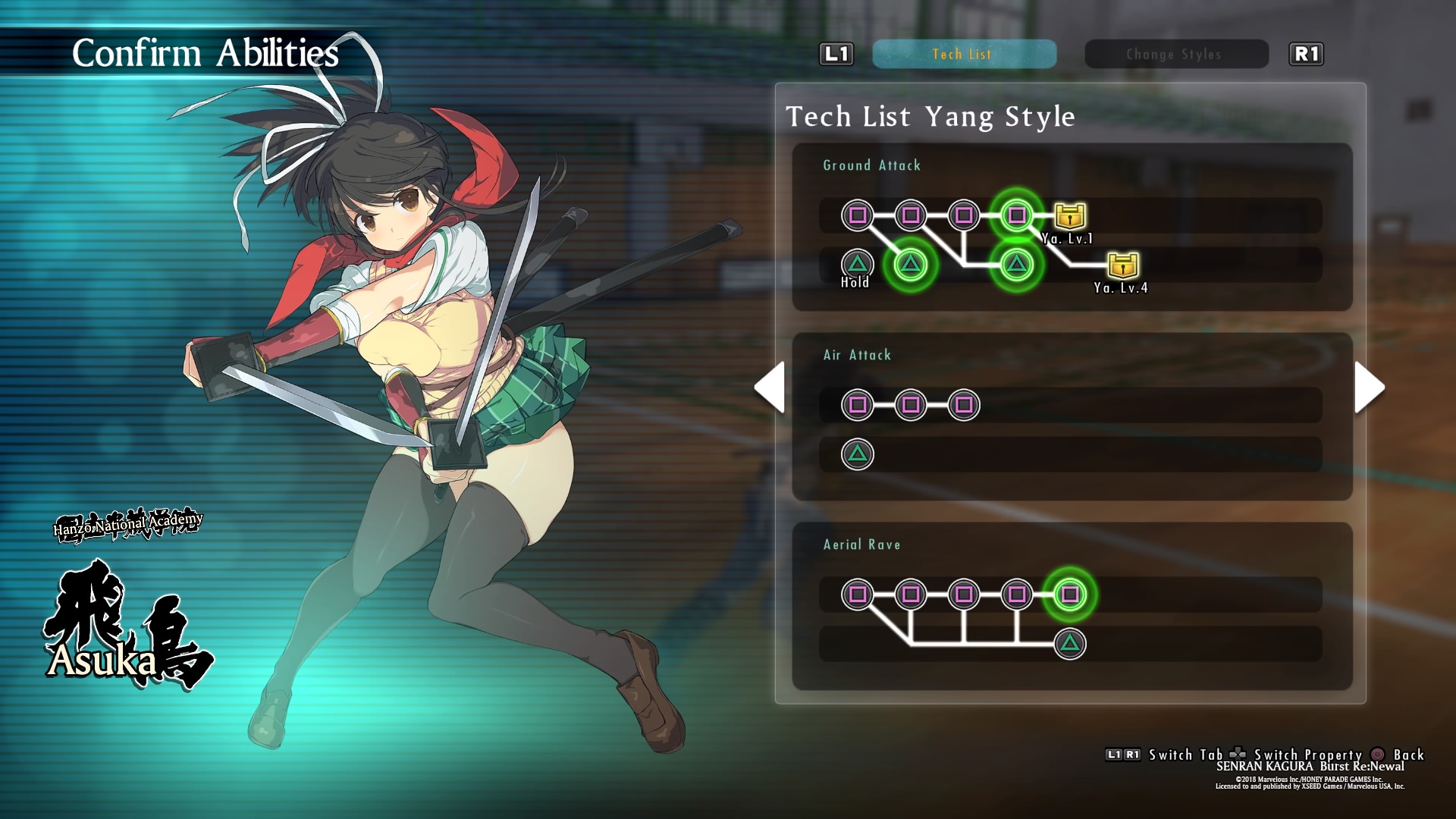 SENRAN KAGURA Burst Re:Newal Controls