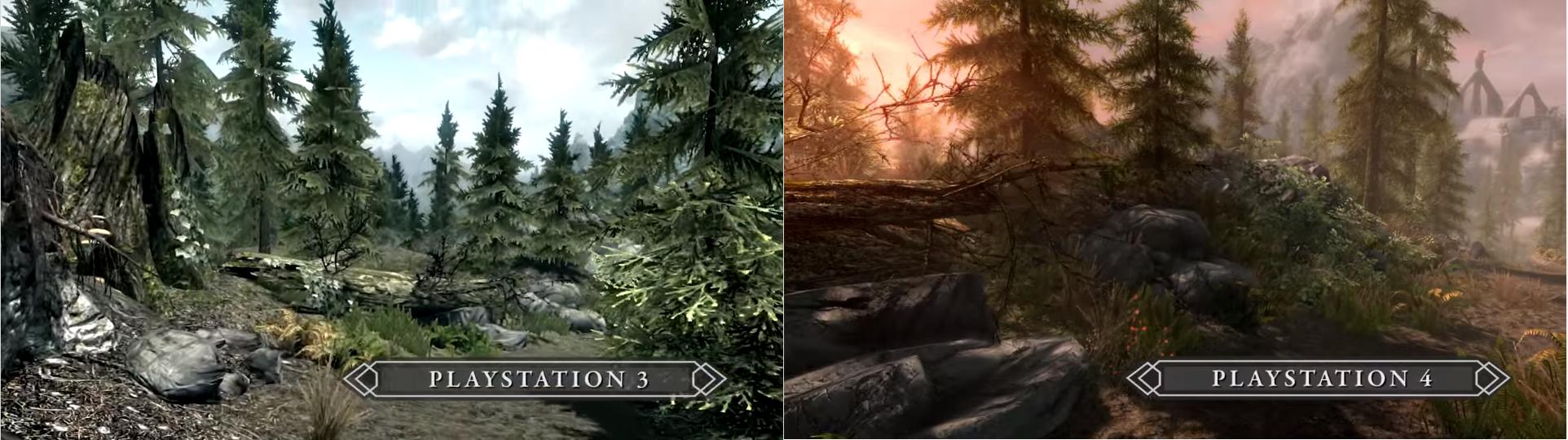 Skyrim Special Edition Screenshot PS3 vs PS4