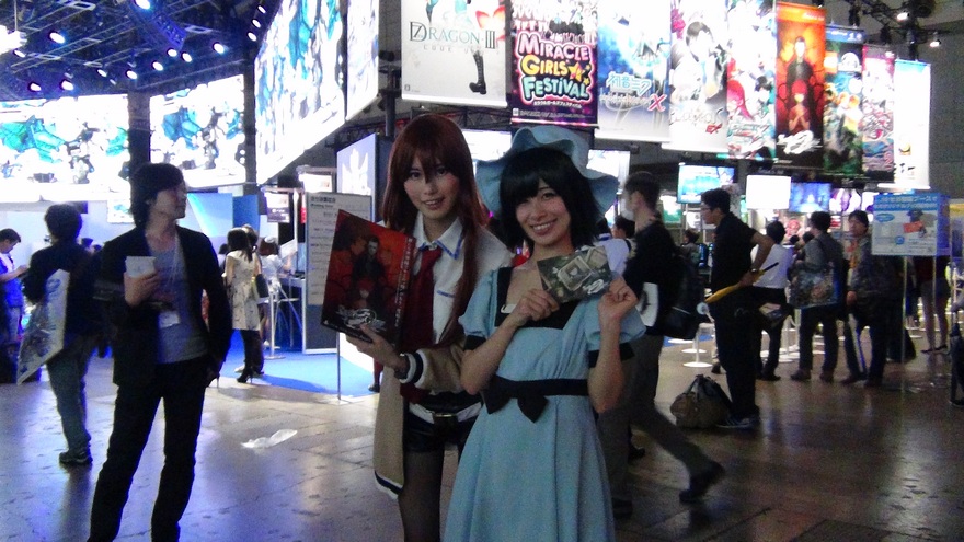 Sega booth ladies