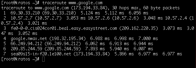 Traceroute #1